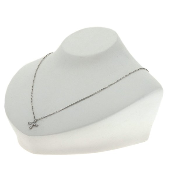 Harry Winston Cross Diamond Necklace Platinum PT950 Ladies HARRY WINSTON - Picture 5 of 6